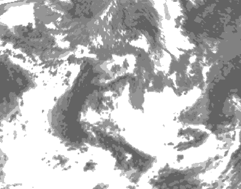 GDPS total cloud 042 hour forecast chart for Canada based on 2026/05/30 1200Z data