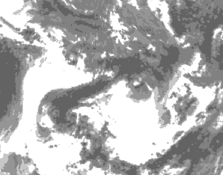 GDPS total cloud 072 hour forecast chart for Canada based on 2026/05/30 1200Z data