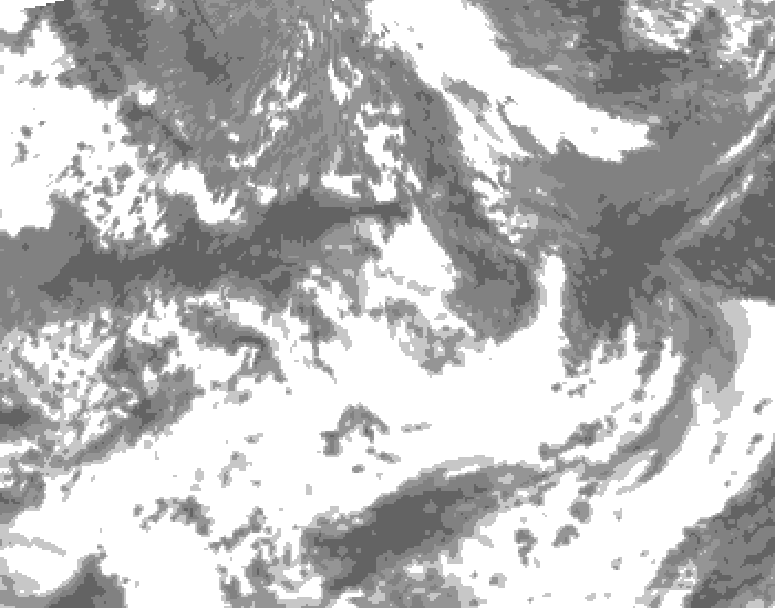 GDPS total cloud 162 hour forecast chart for Canada based on 2026/05/30 1200Z data