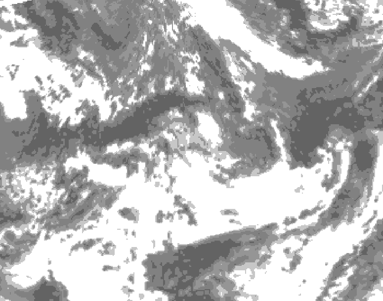 GDPS total cloud 168 hour forecast chart for Canada based on 2026/05/30 1200Z data