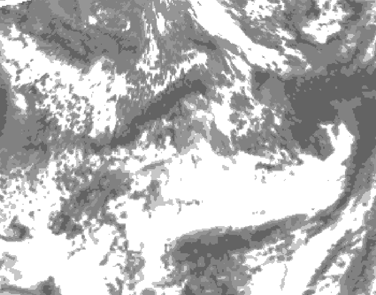 GDPS total cloud 180 hour forecast chart for Canada based on 2026/05/30 1200Z data