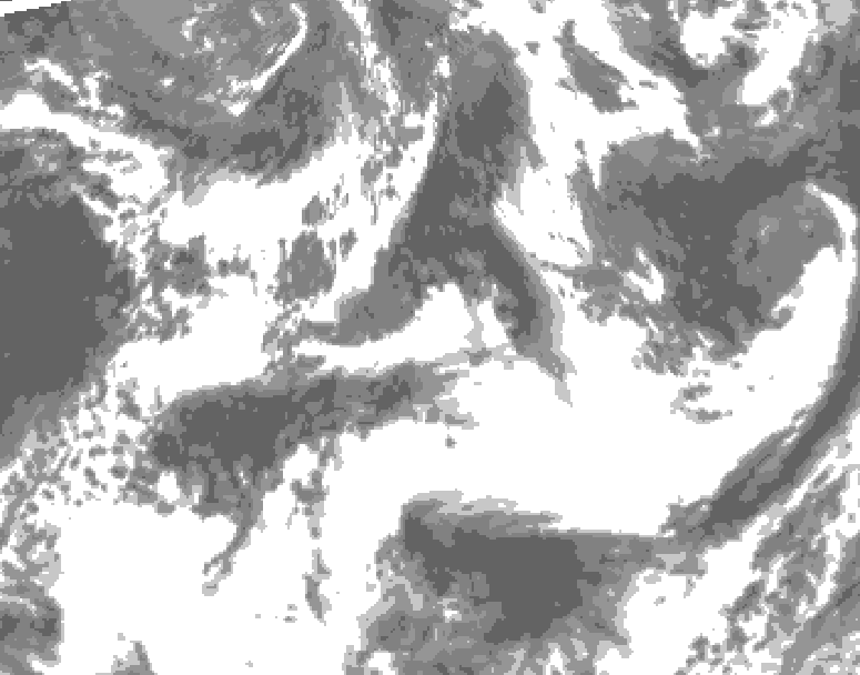 GDPS total cloud 198 hour forecast chart for Canada based on 2026/05/30 1200Z data