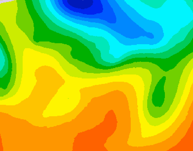 GDPS 500 millibar geopotential height 072 hour forecast chart for Canada based on 2026/05/31 0000Z data