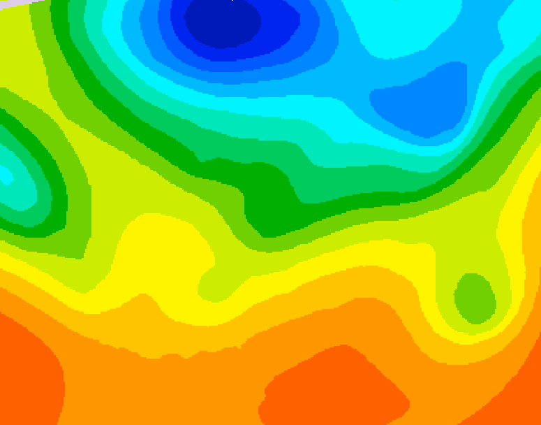 GDPS 500 millibar geopotential height 096 hour forecast chart for Canada based on 2026/05/31 0000Z data