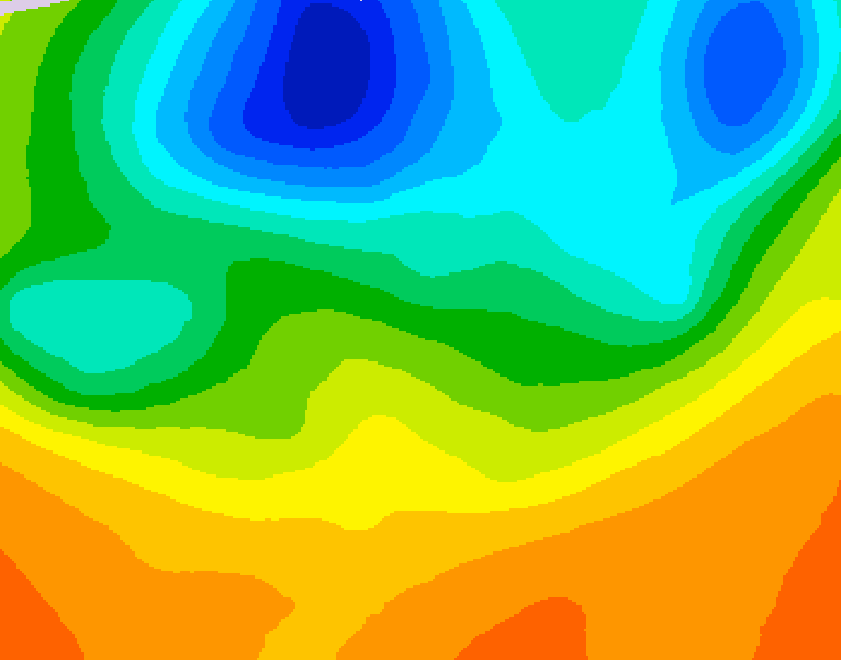 GDPS 500 millibar geopotential height 120 hour forecast chart for Canada based on 2026/05/31 1200Z data