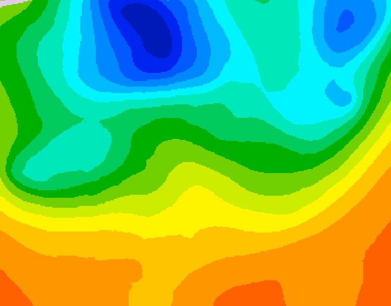 GDPS 500 millibar geopotential height 132 hour forecast chart for Canada based on 2026/05/31 1200Z data