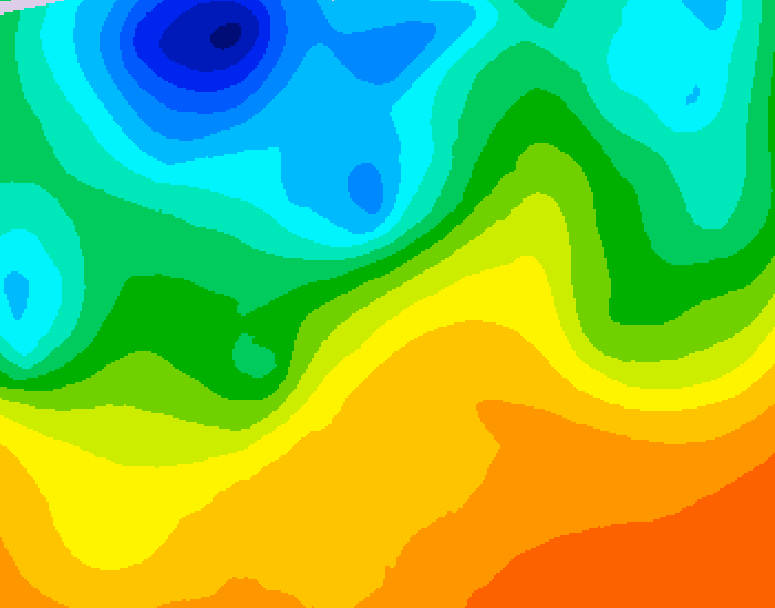 GDPS 500 millibar geopotential height 180 hour forecast chart for Canada based on 2026/05/31 1200Z data