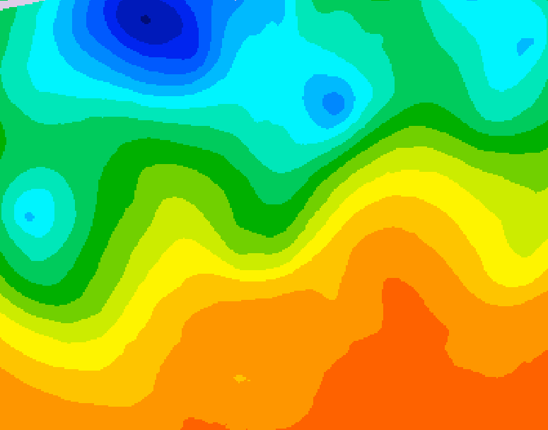 GDPS 500 millibar geopotential height 210 hour forecast chart for Canada based on 2026/05/31 1200Z data