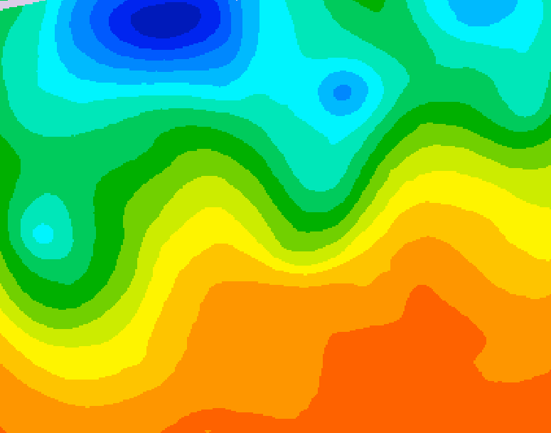 GDPS 500 millibar geopotential height 222 hour forecast chart for Canada based on 2026/05/31 1200Z data
