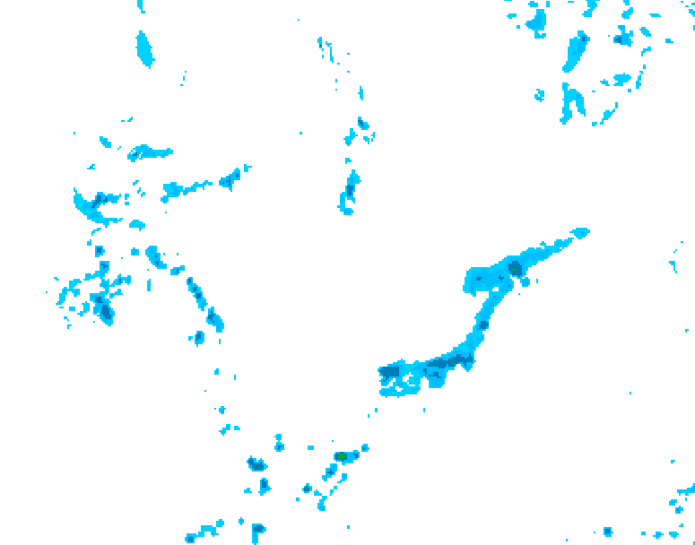 GDPS precipitation 120 hour forecast chart for Canada based on 2026/05/31 0000Z data
