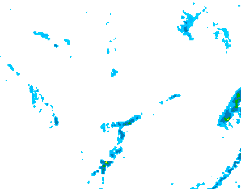 GDPS precipitation 090 hour forecast chart for Canada based on 2026/05/31 1200Z data