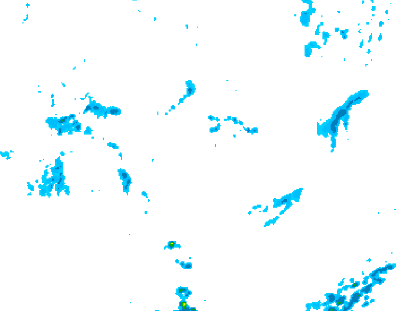 GDPS precipitation 120 hour forecast chart for Canada based on 2026/05/31 1200Z data