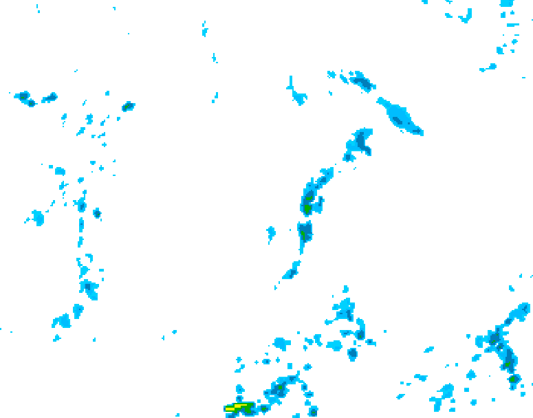 GDPS precipitation 210 hour forecast chart for Canada based on 2026/05/31 1200Z data