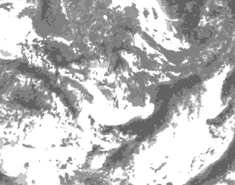 GDPS total cloud 120 hour forecast chart for Canada based on 2026/05/31 0000Z data
