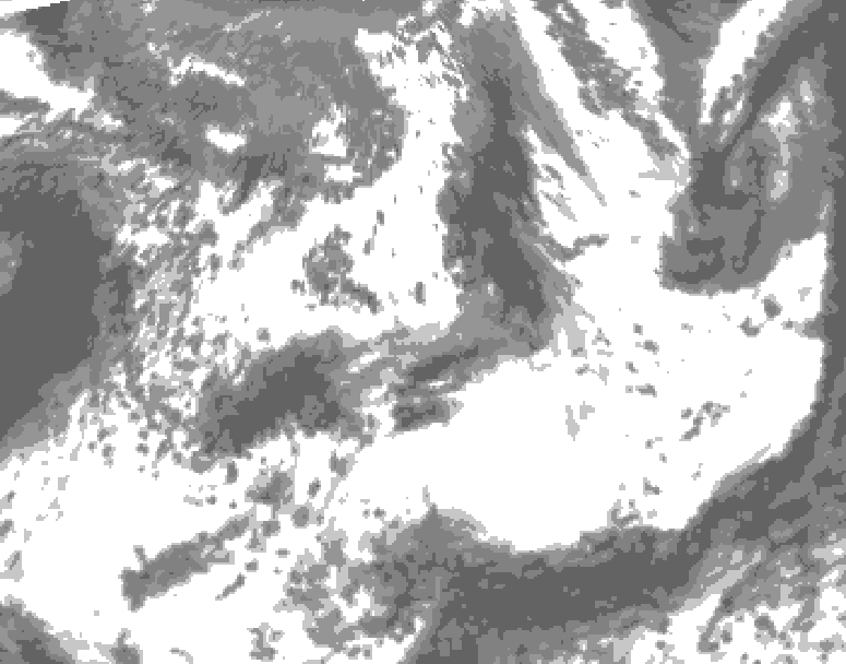 GDPS total cloud 192 hour forecast chart for Canada based on 2026/05/31 0000Z data