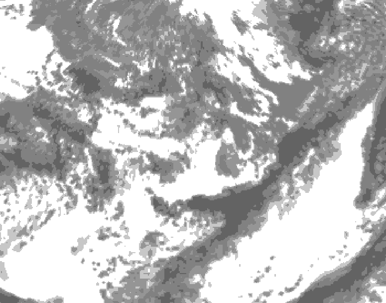 GDPS total cloud 108 hour forecast chart for Canada based on 2026/05/31 1200Z data