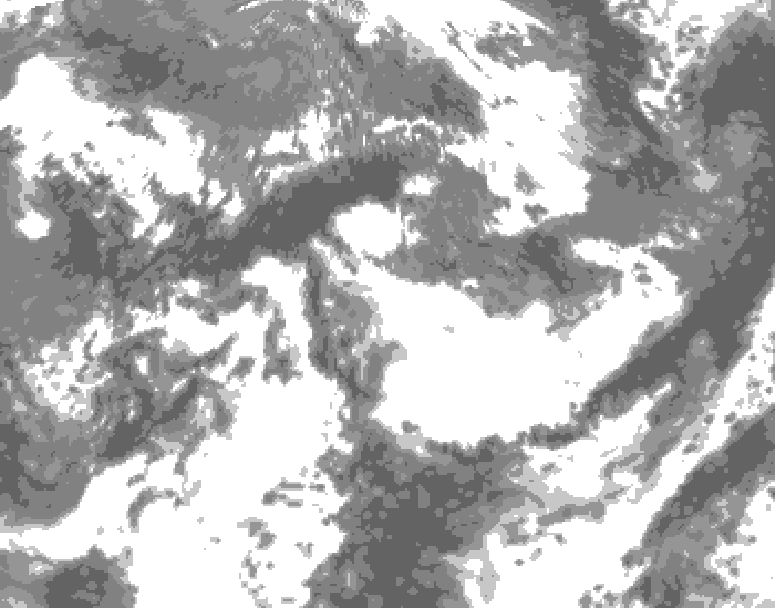 GDPS total cloud 144 hour forecast chart for Canada based on 2026/05/31 1200Z data