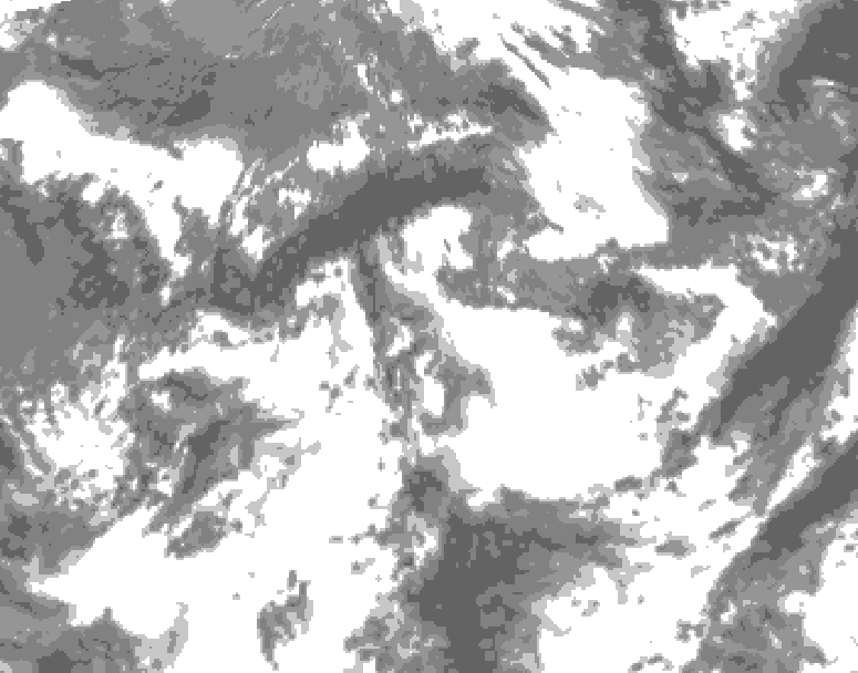 GDPS total cloud 150 hour forecast chart for Canada based on 2026/05/31 1200Z data