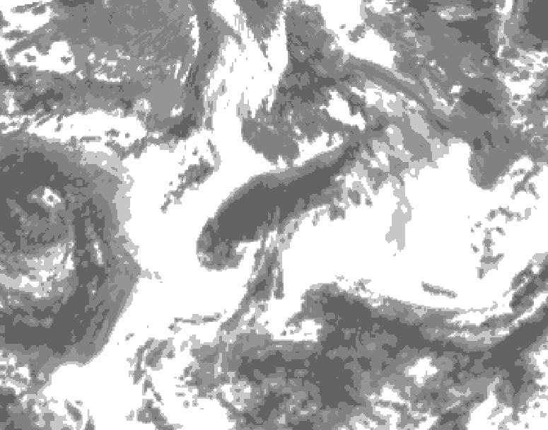 GDPS total cloud 198 hour forecast chart for Canada based on 2026/05/31 1200Z data
