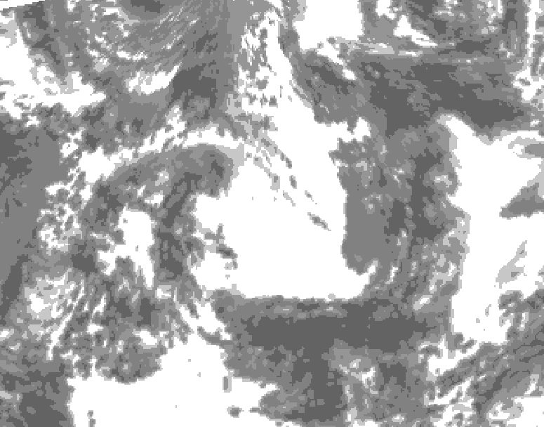GDPS total cloud 240 hour forecast chart for Canada based on 2026/05/31 1200Z data