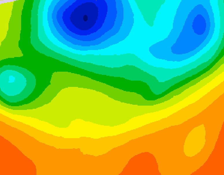 GDPS 500 millibar geopotential height 096 hour forecast chart for Canada based on 2026/06/01 0000Z data