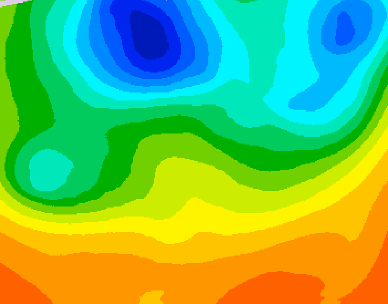 GDPS 500 millibar geopotential height 120 hour forecast chart for Canada based on 2026/06/01 0000Z data