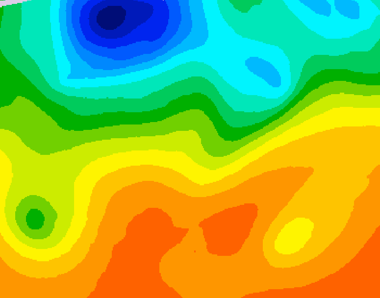 GDPS 500 millibar geopotential height 216 hour forecast chart for Canada based on 2026/06/01 0000Z data