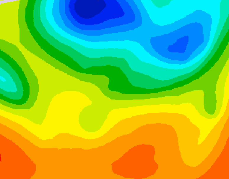 GDPS 500 millibar geopotential height 060 hour forecast chart for Canada based on 2026/06/01 1200Z data