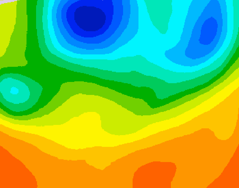 GDPS 500 millibar geopotential height 084 hour forecast chart for Canada based on 2026/06/01 1200Z data