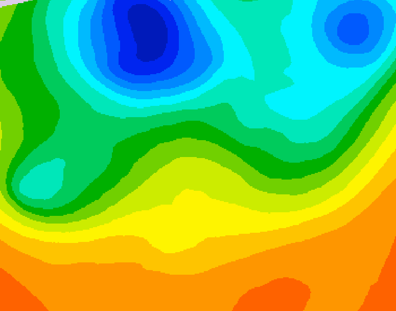 GDPS 500 millibar geopotential height 108 hour forecast chart for Canada based on 2026/06/01 1200Z data