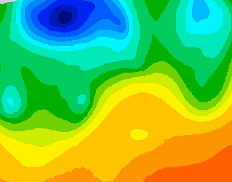 GDPS 500 millibar geopotential height 156 hour forecast chart for Canada based on 2026/06/01 1200Z data
