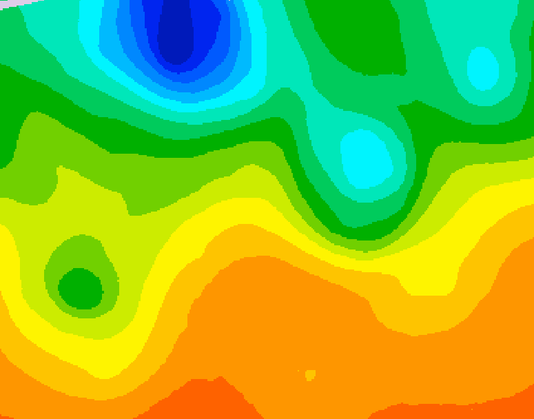 GDPS 500 millibar geopotential height 222 hour forecast chart for Canada based on 2026/06/01 1200Z data