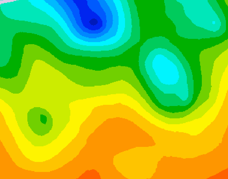 GDPS 500 millibar geopotential height 240 hour forecast chart for Canada based on 2026/06/01 1200Z data