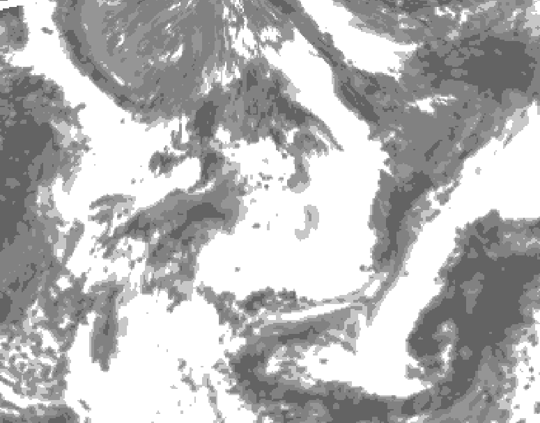 GDPS total cloud 234 hour forecast chart for Canada based on 2026/06/01 0000Z data