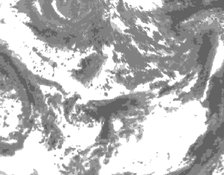 GDPS total cloud 060 hour forecast chart for Canada based on 2026/06/01 1200Z data