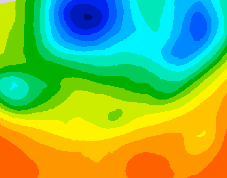 GDPS 500 millibar geopotential height 072 hour forecast chart for Canada based on 2026/06/02 0000Z data
