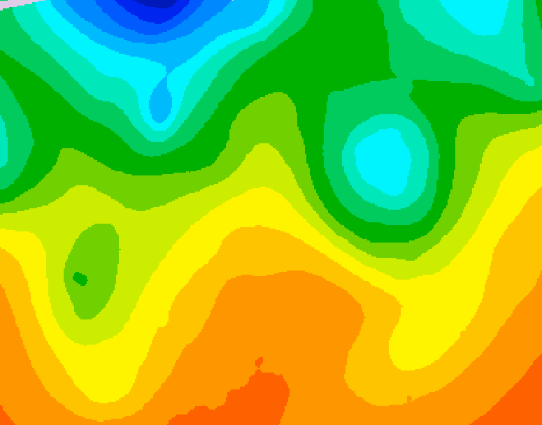 GDPS 500 millibar geopotential height 216 hour forecast chart for Canada based on 2026/06/02 0000Z data