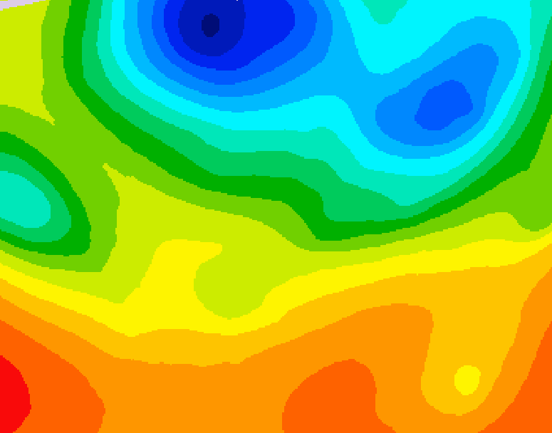 GDPS 500 millibar geopotential height 042 hour forecast chart for Canada based on 2026/06/02 1200Z data