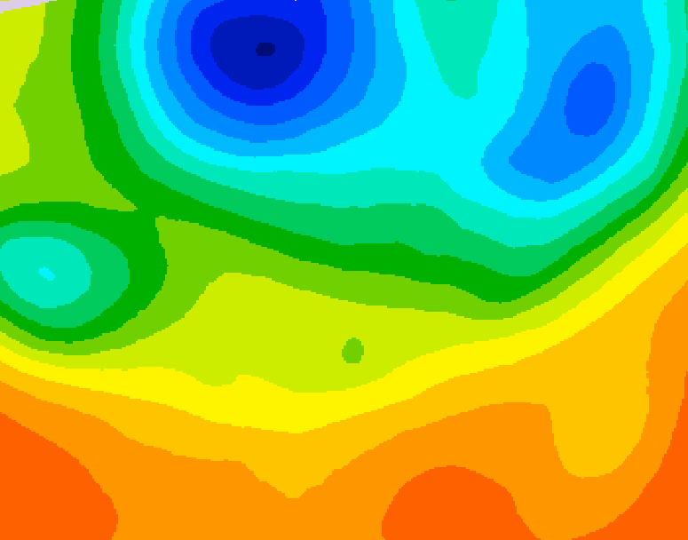 GDPS 500 millibar geopotential height 060 hour forecast chart for Canada based on 2026/06/02 1200Z data