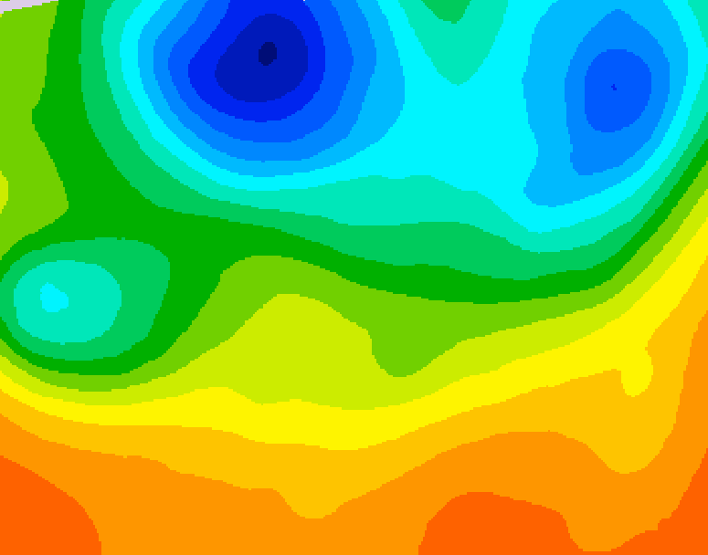 GDPS 500 millibar geopotential height 072 hour forecast chart for Canada based on 2026/06/02 1200Z data