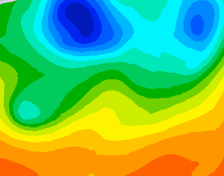 GDPS 500 millibar geopotential height 090 hour forecast chart for Canada based on 2026/06/02 1200Z data