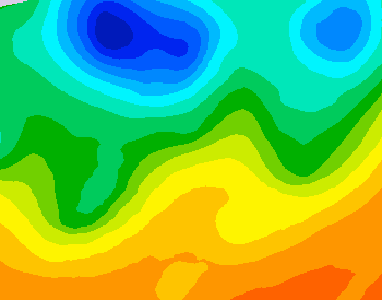 GDPS 500 millibar geopotential height 114 hour forecast chart for Canada based on 2026/06/02 1200Z data