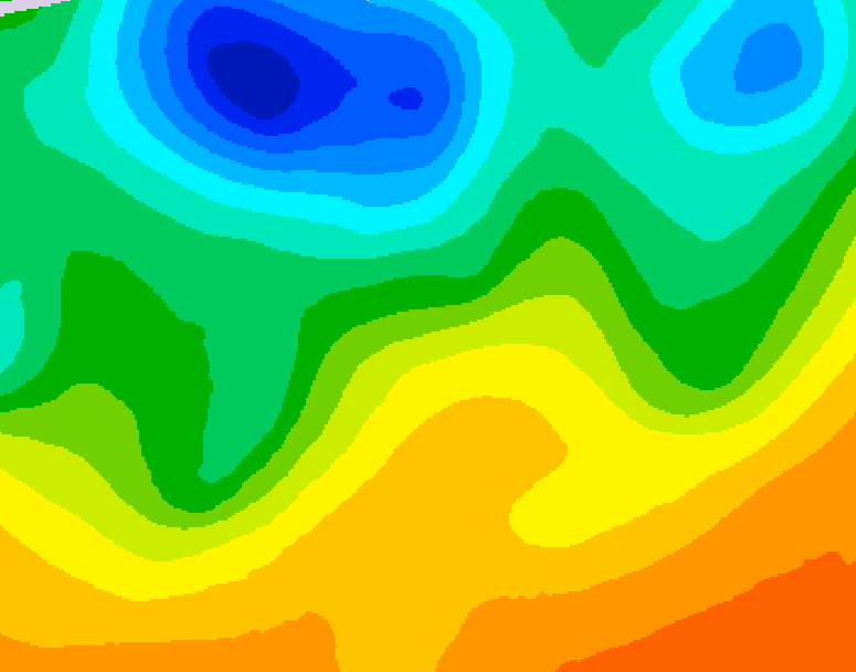 GDPS 500 millibar geopotential height 120 hour forecast chart for Canada based on 2026/06/02 1200Z data