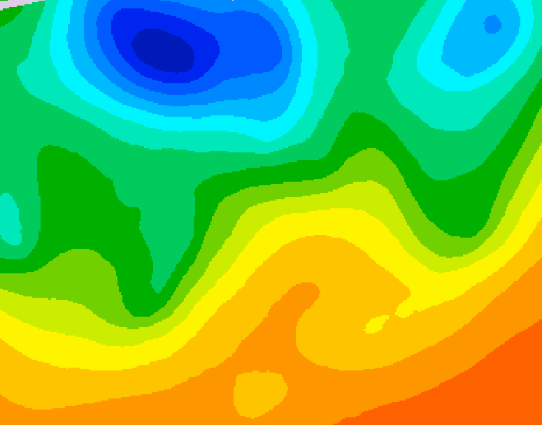 GDPS 500 millibar geopotential height 126 hour forecast chart for Canada based on 2026/06/02 1200Z data