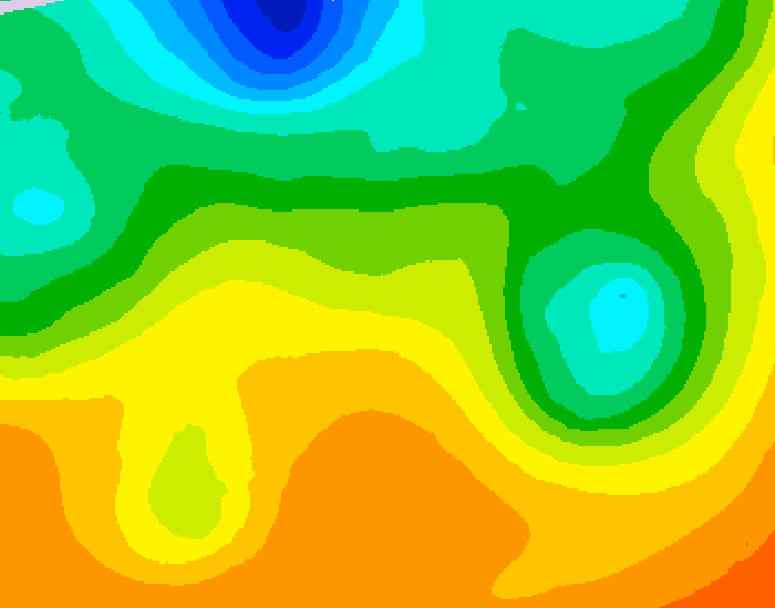 GDPS 500 millibar geopotential height 234 hour forecast chart for Canada based on 2026/06/02 1200Z data
