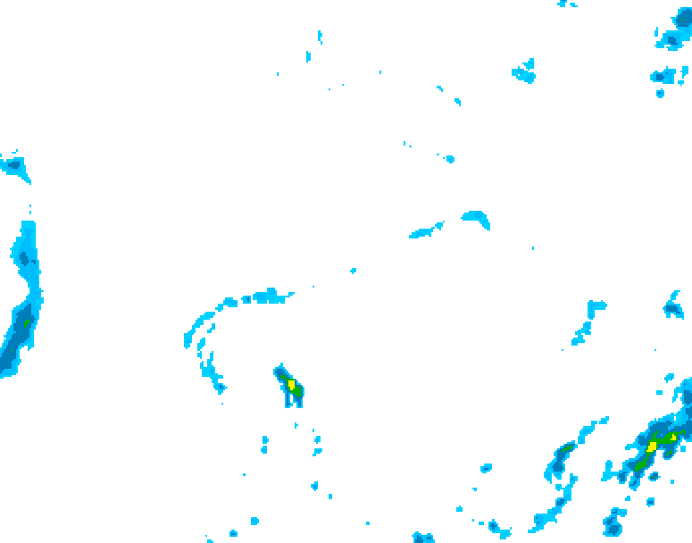 GDPS precipitation 006 hour forecast chart for Canada based on 2026/06/02 1200Z data