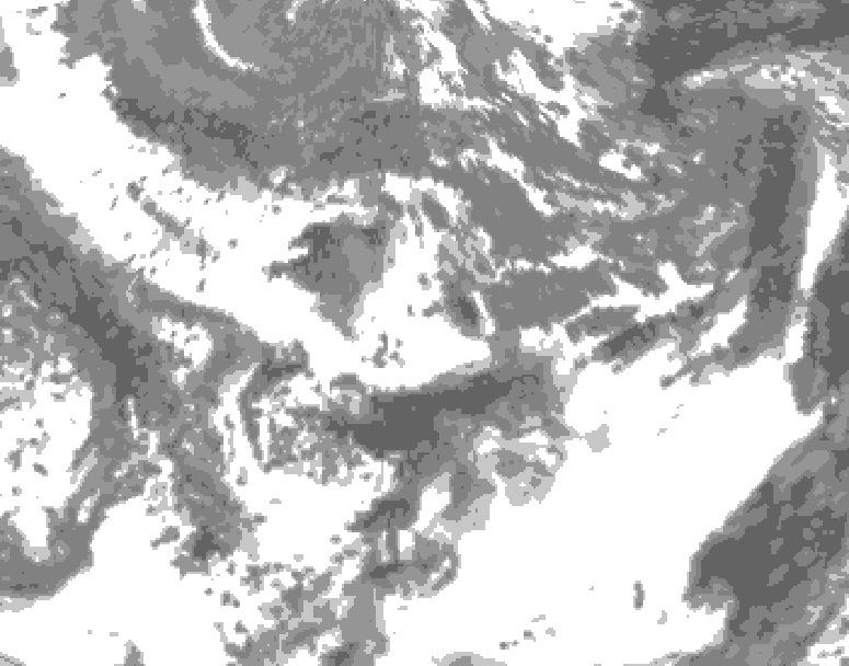 GDPS total cloud 048 hour forecast chart for Canada based on 2026/06/02 0000Z data