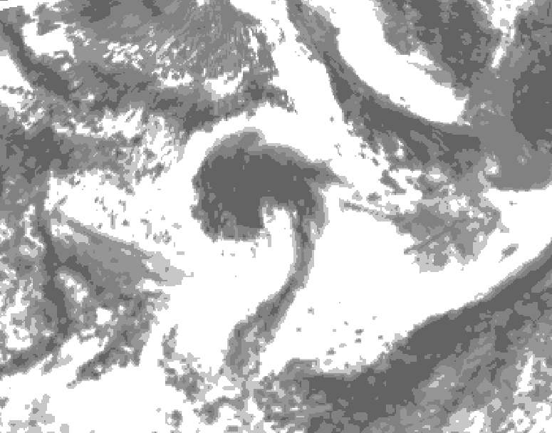 GDPS total cloud 156 hour forecast chart for Canada based on 2026/06/02 1200Z data