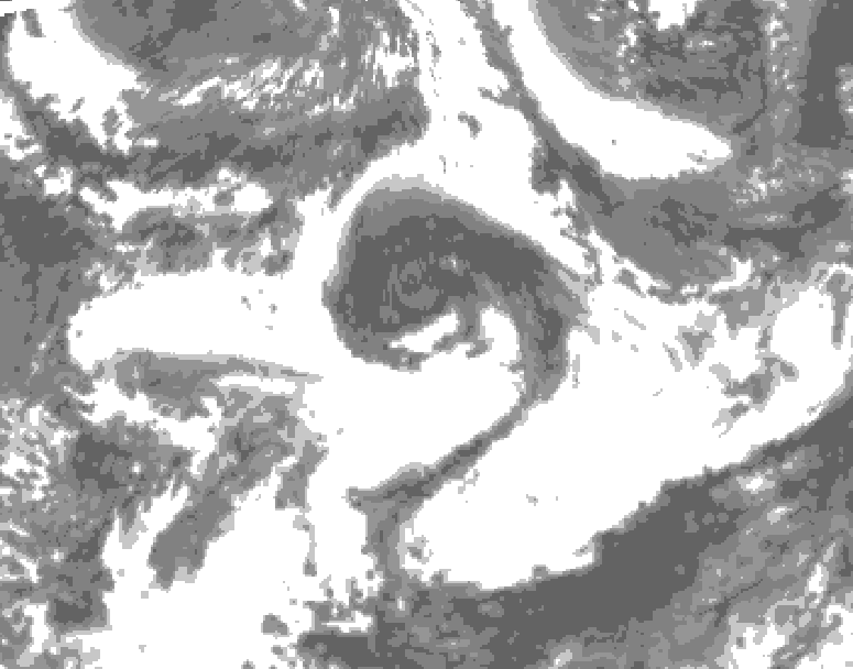 GDPS total cloud 168 hour forecast chart for Canada based on 2026/06/02 1200Z data