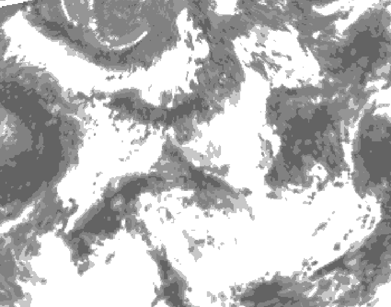 GDPS total cloud 222 hour forecast chart for Canada based on 2026/06/02 1200Z data